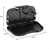 Araç Katlanır Tepsi Koltuk Arkası Katlanır Seyahat İçin Siyah Renk thumbnail 5