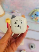 Sevimli Kedi Silgi Rulo Silgi, Toz Hazneli Silgi - Beyaz thumbnail 1