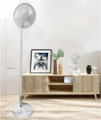 Teleskopik Fan Vantilatör 4 Modlu Şarjlı Katlanabilir Yükseltilebilir Taşınabilir Serinletici Portatif Masa Vantilatörü thumbnail 4