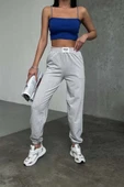 Rahatlığın Şıklığı Tarz Gri Paçası Lastikli Eşofman Altı thumbnail 7