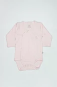 Organik Natural Basic Style Kruvaze Uzun Kol Body BS17102 Pembe thumbnail 1