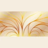 Sarı ve Beyaz Renklerde Soyut Çalışma Kanvas Tablo 60 x 120 thumbnail 2