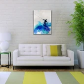 Kitesurf Yapan Sporcu Suluboya Kanvas Tablo 50 x 70 thumbnail 2