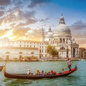 Venedik ve Gondollar Kanvas Tablo 60 x 120 thumbnail 2