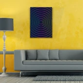 Dairesel sıralı Renkli Noktalar Kanvas Tablo 50 x 70 thumbnail 2