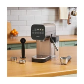 Karaca Mycaffe Barista S20 Entegre Süt Hazneli Otomatik Espresso ve Latte Makinesi Silver thumbnail 1