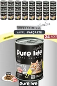 Plus 24'lü Tavuklu Yavru Puppy Kedi Konserve Chunk Parça Etli Yaş Mama 400 Gr thumbnail 1