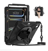 iPad Pro 13 2025 M5 Çip Uyumlu Defender Askılı 360° Dönebilir Standlı Zırh Tablet Kılıfı thumbnail 2