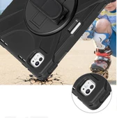 iPad Pro 13 2025 M5 Çip Uyumlu Defender Askılı 360° Dönebilir Standlı Zırh Tablet Kılıfı thumbnail 5