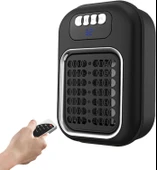 Akıllı Isıtıcı Duvara Monte Taşınabilir Isıtıcı Fan - Uzaktan Kumandalı Sessiz Isıtma Ünitesi Yatak Odası Banyo Mutfak Ofis Daire Öğrenci Evi Restoran İçin thumbnail 2