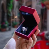 DMT COPPER HOME El Yapımı Örgülü Bakır Yüzük, Ayarlanabilir, Antik Rustik Tasarım, Kırmızı Hediye Kutusu ile thumbnail 4