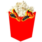 3D Sarı Kırmızı Taraftar Temalı Popcorn Mısır Kutusu 8 li Paket thumbnail 4