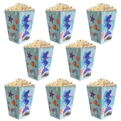 Deniz Kızı Temalı Popcorn Mısır Kutusu 8 li Paket thumbnail 2