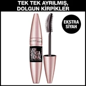 Maybelline New York Lash Sensational Yelpaze Etkili Intense Black Maskara - Ekstra Siyah thumbnail 2
