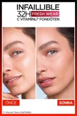 L'Oréal Paris Infaillible 32H Fresh Wear C Vitaminli Fondöten - 120 Golden Vanilla thumbnail 3