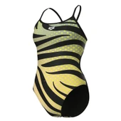 Arena Multi Stripes Swimsuitalylace Back Kadın Yüzücü Mayosu 007158560 thumbnail 6