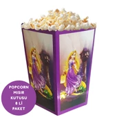 Rapunzel Temalı Popcorn Mısır Kutusu 8 li Paket thumbnail 1