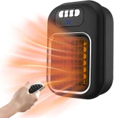 Akıllı Isıtıcı Duvara Monte Taşınabilir Isıtıcı Fan - Uzaktan Kumandalı Sessiz Isıtma Ünitesi Yatak Odası Banyo Mutfak Ofis Daire Öğrenci Evi Restoran İçin thumbnail 1
