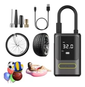 Kablosuz Oto Araç Mini 4000mAh 150 PSI Işıklı Oto Hava Kompresörü KA-760 (5314) thumbnail 5