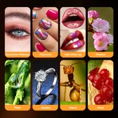 Apexel HD 100mm Profesyonel Yakın Çekim Makro Yakın Çekim Lensi ve 3 Renkli Dolgu Işığı Kiti APL-HB thumbnail 5