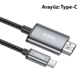 Hoco UA27 Type-c To HDMI HDTV Dönüştürücü Adaptör (4K 30Hz) Kablo thumbnail 5