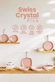 Emsan Swiss Crystal Derin Tencere Pembe 24 cm thumbnail 11