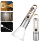 Ps-8915 10w Zoomlu Led Powerbank Özellikli Şarjlı Kamp El Feneri thumbnail 1