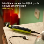 Philips OneBlade QP2724/20 Elektrikli Tiras Makinesi - Sakal & Vücut - Islak & Kuru Kullanim thumbnail 2