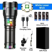 Pro F-3002 Alüminyum Tg Led Gece Şeritli Type-c Şarjlı El Feneri thumbnail 4