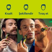 Philips OneBlade QP2724/20 Elektrikli Tiras Makinesi - Sakal & Vücut - Islak & Kuru Kullanim thumbnail 10