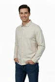 Erkek Spor Silim Fit Dokuma Gömlek BGL-ST04946 thumbnail 9