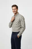 Erkek Kışlık Tek Cep Klasik Gömlek BGL-ST04990 thumbnail 8