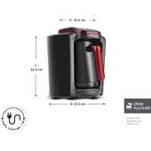 Karaca Hatır Neo Türk Kahve Makinesi Cranberry thumbnail 3