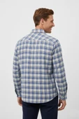 Erkek Kışlık Tek Cep Klasik Gömlek BGL-ST04990 thumbnail 11