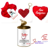 Kişiye Özel Romantik Kırmızı Sürpriz Aşk Temalı Yılbaşı Kutusu  Sevgiliye Kırmızı Yılbaşı Sürpriz Konsept Hediye Seti - (100 Yeni Yıl Model) thumbnail 2