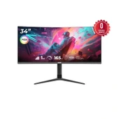 34 Cube Pa-34v165c Va 1ms 165hz Hdmı Dp Type-c Usb 2k WQhd 3440x1440 Freesync Curved Yukseklık Ayarı Vesa Rgb Sıyah Gamı thumbnail 1