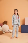 MDB Pjs 28065 Çocuk Düğmeli Pijama Takım thumbnail 3