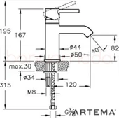 Artema A41984 Minimax S Lavabo Bataryası thumbnail 9
