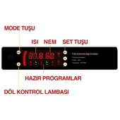 Epo-w64 Tam Otomatik Kuluçka Makinesi 64 Yumurta Kapasiteli Civciv Kaz Ördek Uyumlu + Yedek Motor thumbnail 4