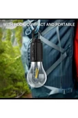 Taşınabilir Şarjlı Led Ampül Outdoor Kamp Bahçe Lambası 10w Askılı Kırılmaz Led Işık thumbnail 3