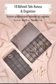 18 Bölmeli Takı Kutusu & Çok Amaçlı Kutu & Organizer thumbnail 1