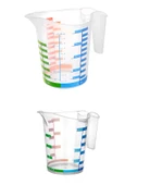Ölçü Kabı Dereceli Renkli 1000 ML + 500 ML Set thumbnail 1