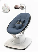 4moms Mamaroo 5.0 Elektrikli Ana Kucağı - Slate Blue + Yenidoğan Destek Pedi thumbnail 5