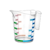 Ölçü Kabı Dereceli Renkli 1000 ML + 500 ML Set thumbnail 3