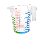 Ölçü Kabı Dereceli Renkli 1000 ML + 500 ML Set thumbnail 2