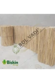 BİŞKİN 40 cm x 5 metre Misina İpli Doğal Bambu Kamış Çit - Bahçe Çiti, Balkon Çiti, Hasır Çit, Gölgelik thumbnail 2