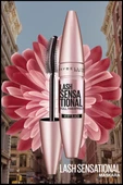 Maybelline New York Lash Sensational Yelpaze Etkili Maskara Siyah thumbnail 6