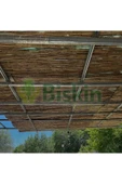BİŞKİN 2.5 Metre X 5  Metre Bambu Kamış Hasır Çit , Bahçe Balkon Gölgelik vb. Dekorasyon Doğal thumbnail 7
