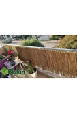 BİŞKİN 1 Metre X 5 Metre Doğal Bambu Kamış Çit , Bahçe & Balkon Çiti , Gölgelik Panel , Reed Fence thumbnail 3
