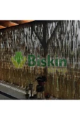 BİŞKİN 2.5 Metre X 5  Metre Bambu Kamış Hasır Çit , Bahçe Balkon Gölgelik vb. Dekorasyon Doğal thumbnail 2